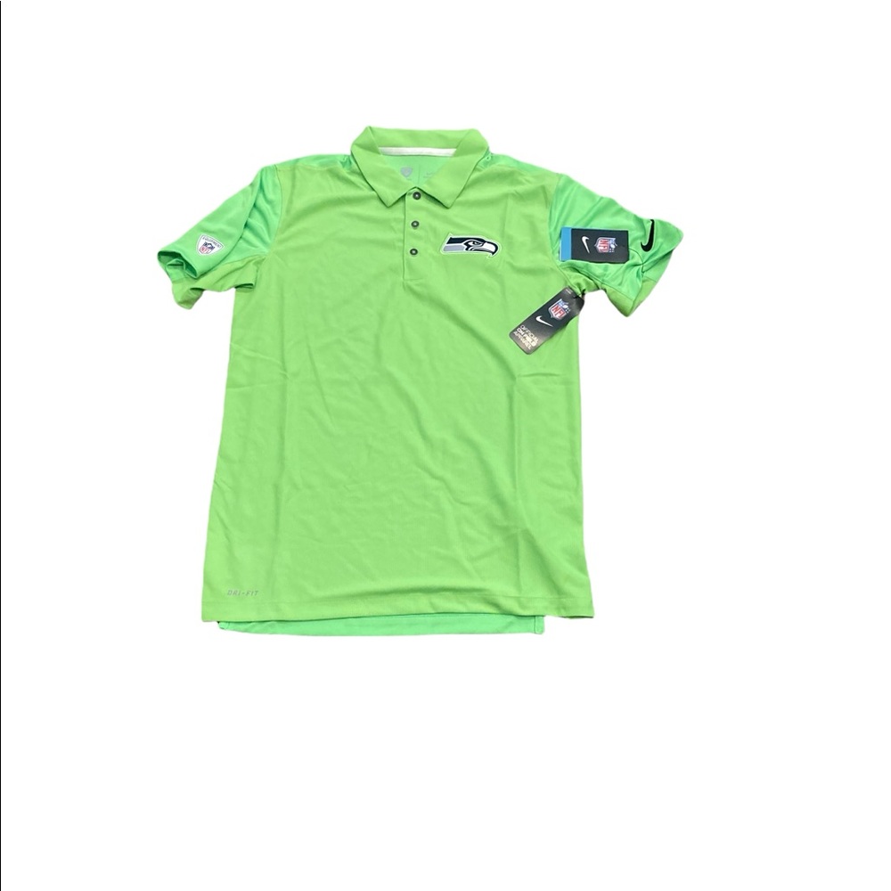 Seattle Seahawks Nike Men’s Dri Fit Team Issue Logo Performance Polo Shirt Small